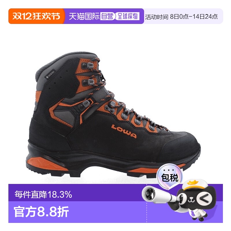 自营欧洲直邮LOWA CAMINO EVO GTX男士黑色防水科技面料徒步鞋