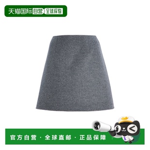 1h可退 香港直邮CAROLINA HERRERA 女士 中腰初剪毛迷你半身裙