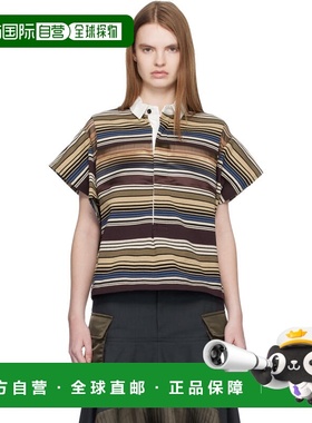 1h可退 香港直邮Sacai 女士 多色 Horizontal Stripe Polo 衫 260