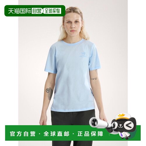 自营欧洲直邮Arcteryx始祖鸟 Kragg SL Emblem女士高山蓝色棉质圆