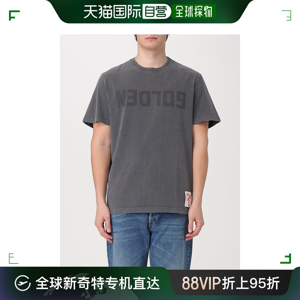 香港直邮GOLDEN GOOSE 男士 men Goose 金色T恤 GMP01220P000671