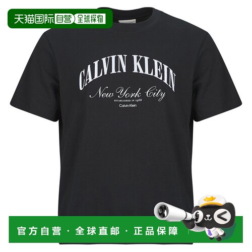 欧洲直邮Calvin Klein Jeans衣服男短袖T恤衫黑色20S MARCH GRAPH