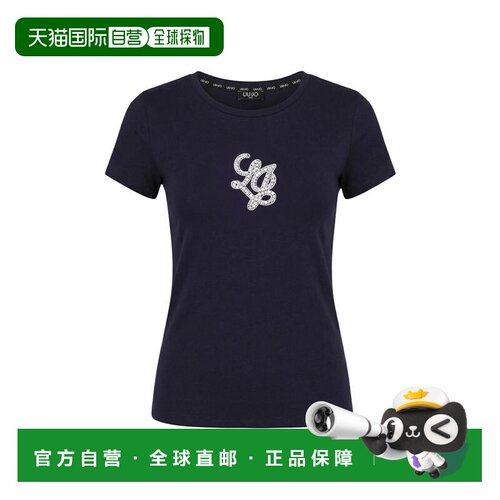 1h可退 欧洲直邮LIU JO 女士T恤 TA6285JS923P9304 SS2026 深蓝色