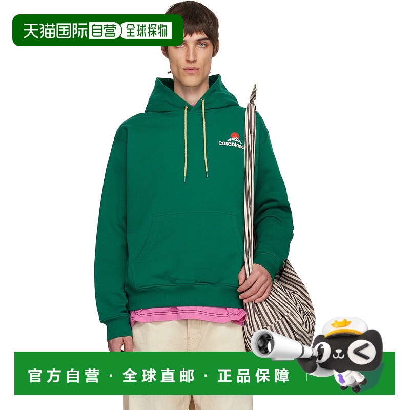 香港直邮Casablanca 男士 绿色 Montagne 连帽衫 MPF25JTP29203