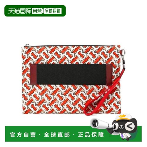 1h可退 香港直邮BURBERRY 男士手拿包 80107661 SS2019 花色 花押