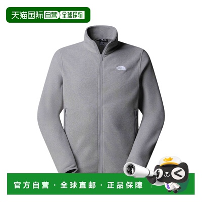 自营欧洲直邮The North Face北面 Glacier男士中灰聚酯纤维抓绒夹
