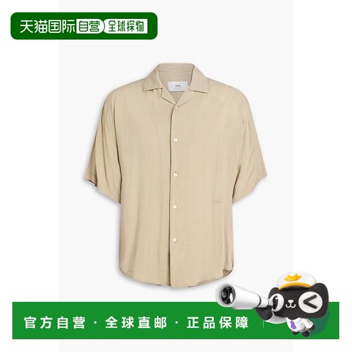 香港直邮Ami Paris 男士 梭织衬衫 HSH768VI0036CAFECREME229