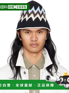 1h可退 香港直邮Jil Sander 吉尔 桑达 男士 黑色渔夫帽 J47ZZ011