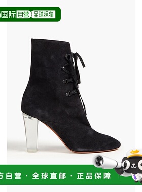 1h可退 香港直邮Alaia 女士 90 绒面革短靴 AA3B076CK177