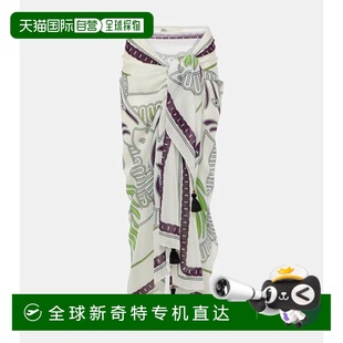 托里 伯奇 香港直郵Tory 女士 印花棉質(zhì)真絲海灘罩 Burch 1h可退