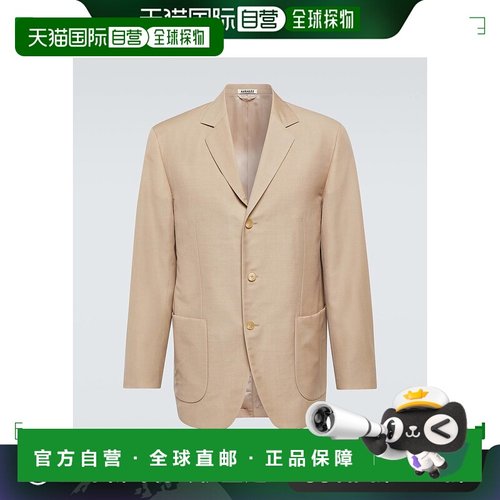 香港直邮AURALEE 男士 羊毛马海毛西装外套 beige米色 舒适时尚