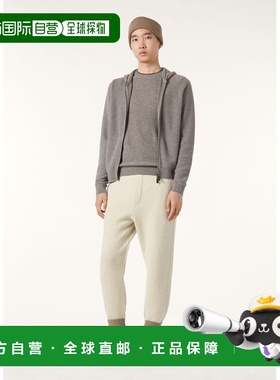 自营欧洲直邮Loro Piana 男士灰色婴儿羊绒毛衣