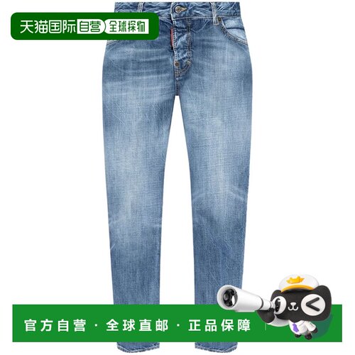1h可退 香港直邮DSQUARED2 女士牛仔裤 S75LB0954S30309470 AW202