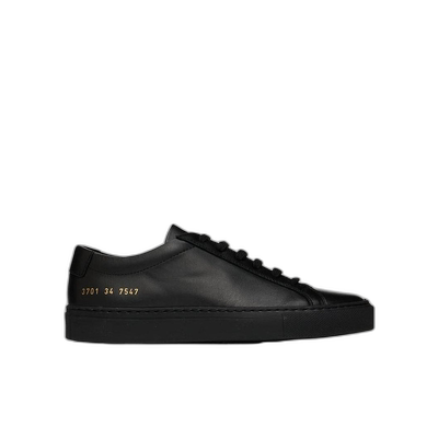1h可退 香港直邮Common Projects 黑色徽标低帮休闲运动鞋 370175