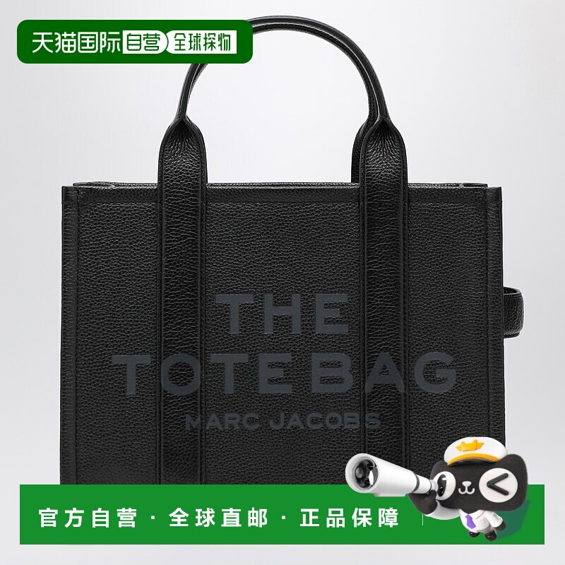 1h可退 香港直邮Marc Jacobs 马克 雅可布 女士 黑色皮革中号手提
