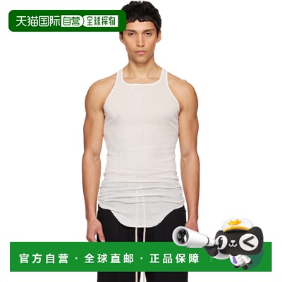 1h可退 香港直邮rick owens 瑞克 欧文斯 男士 白色 Temple Basic