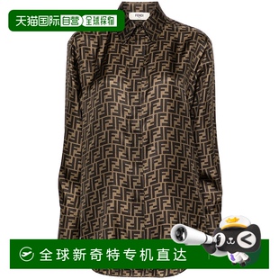 襯衫 1h可退 歐洲直郵fendi 女士 減齡顯瘦高檔舒適流行穿搭百搭高