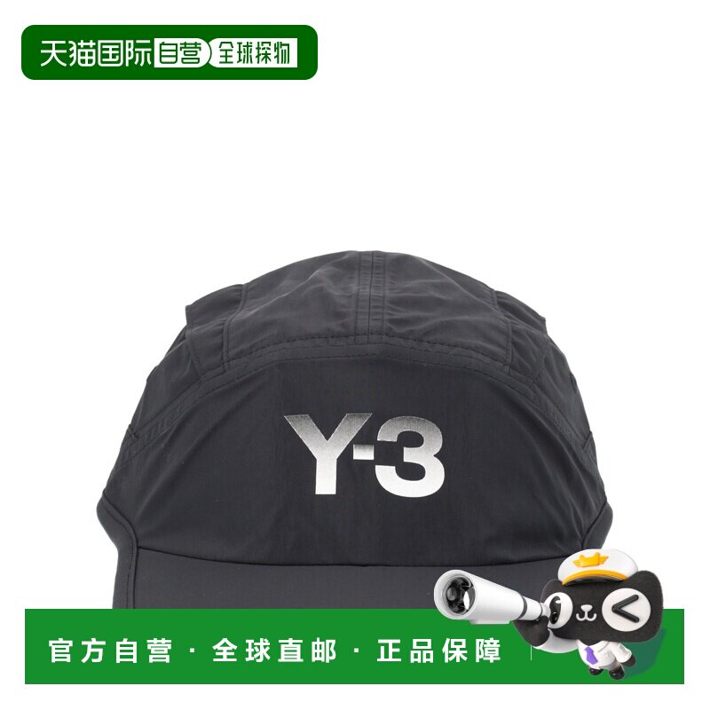 1h可退 香港直邮Y-3 女士帽子 KR7553BLACK SS2026 黑色 "RUN" HA