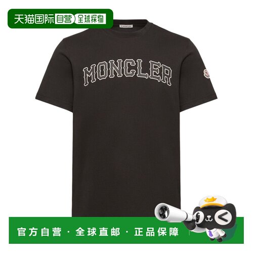 Moncler Logo棉质T恤 L20918C0001889B8U短袖 【付后1h可退】