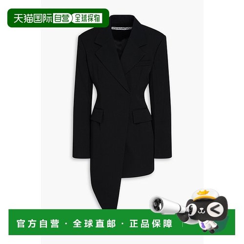 香港直邮Alexander Wang 亚历山大 王 女士 不对称羊毛/斜纹布西