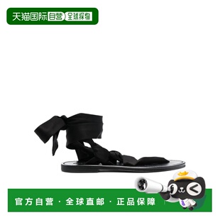 1h可退 香港直邮Saint Laurent 徽标人字拖平底凉鞋 732384AABN9