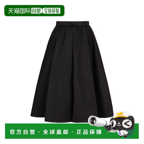 香港直邮PRADA 女士半身裙 21H015SOOO1WQ8F0002 AW2025 黑色伞裙
