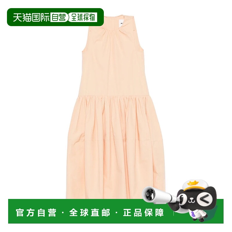香港直邮Jil Sander 棉府绸圆领连衣裙 J02CT0452J4500283