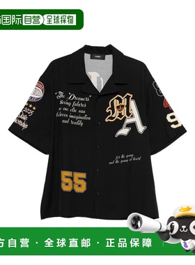 1h可退 香港直邮AMIRI 男士 衬衫 AMTOSH1043 black黑色 舒适时尚