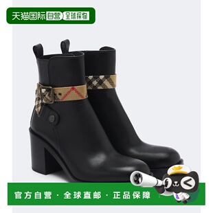 香港直邮Burberry 巴宝莉 女士 Huntley 皮质短靴