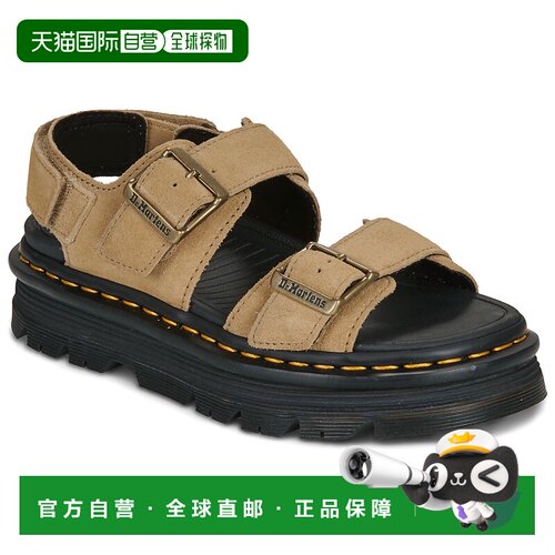欧洲直邮Dr. Martens马丁博士鞋子女凉鞋米色ZebZag Sandal Savan