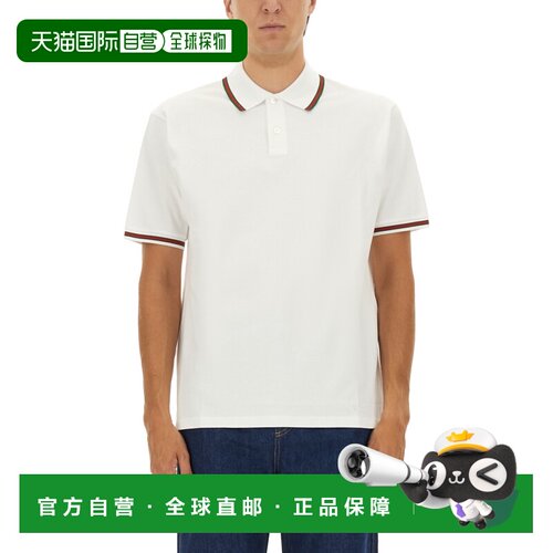 香港直邮GUCCI 男士T恤 795174XJEOX9692 SS2026 白色 短袖Polo衫