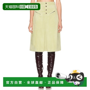 1h可退 香港直邮Chloe 蔻依 女士 绒面革半身裙 25ACJ11 舒适时尚