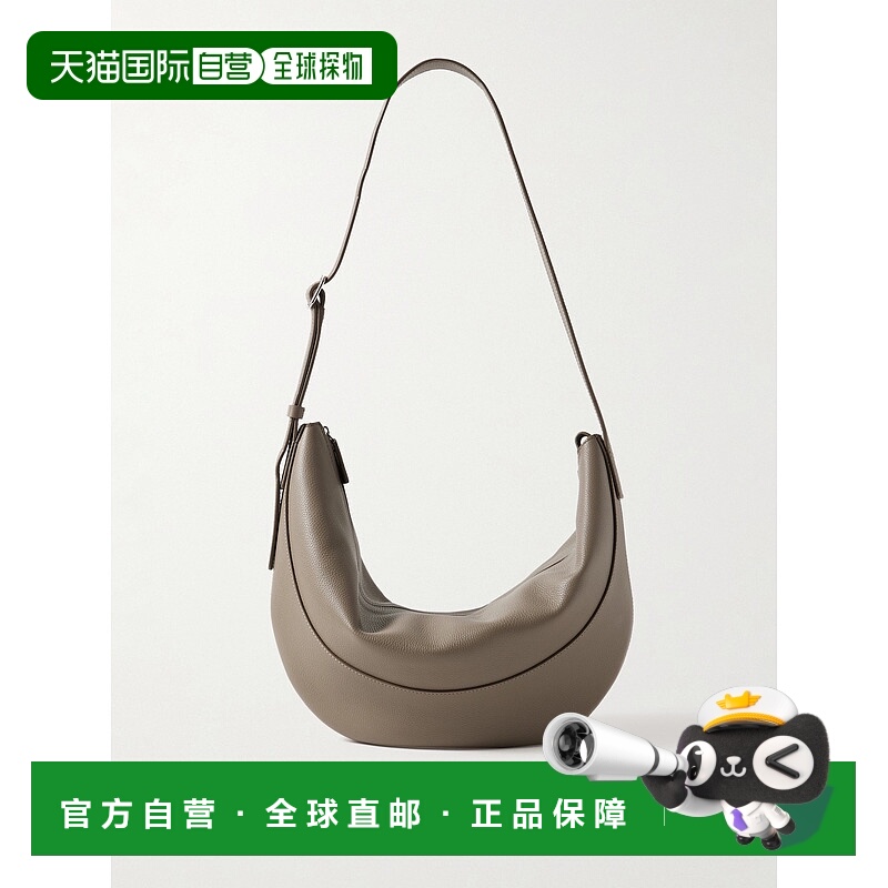 香港直邮The Row 女士 Jouve 织纹皮革肩包 W1772L145MILITARYBEI