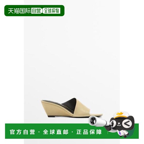 欧洲直邮Massimo Dutti 麦西姆杜特 女款 皮革柔软高跟凉鞋