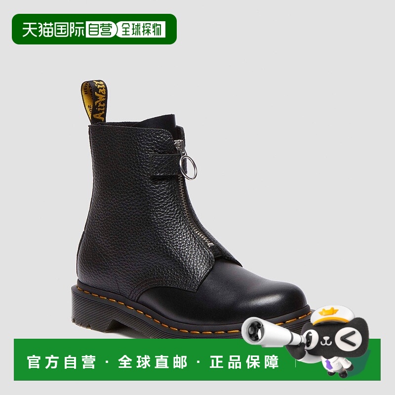 自营欧洲直邮DrMartens马丁大夫 1460 Pascal男女通用黑色拉链皮