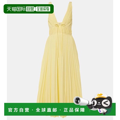 1h可退 香港直邮Simkhai 女士 Stephanie 泡泡纱棉混纺长款连衣裙