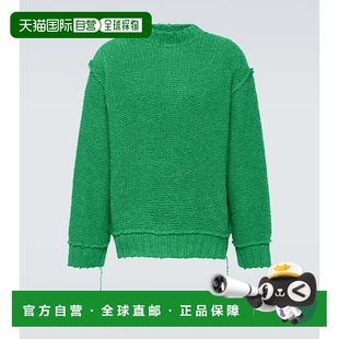 香港直邮Sacai 男士 磨破棉质毛衣 green绿色 舒适时尚