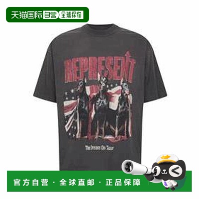 香港直邮Represent 男士 and Polos T恤灰色上衣 MLM10059346