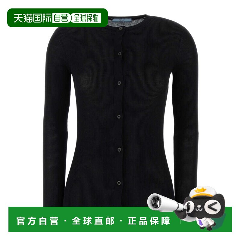 香港直邮PRADA 女士针织衫 P25O0618PXSOOOF0002 SS2026 黑色