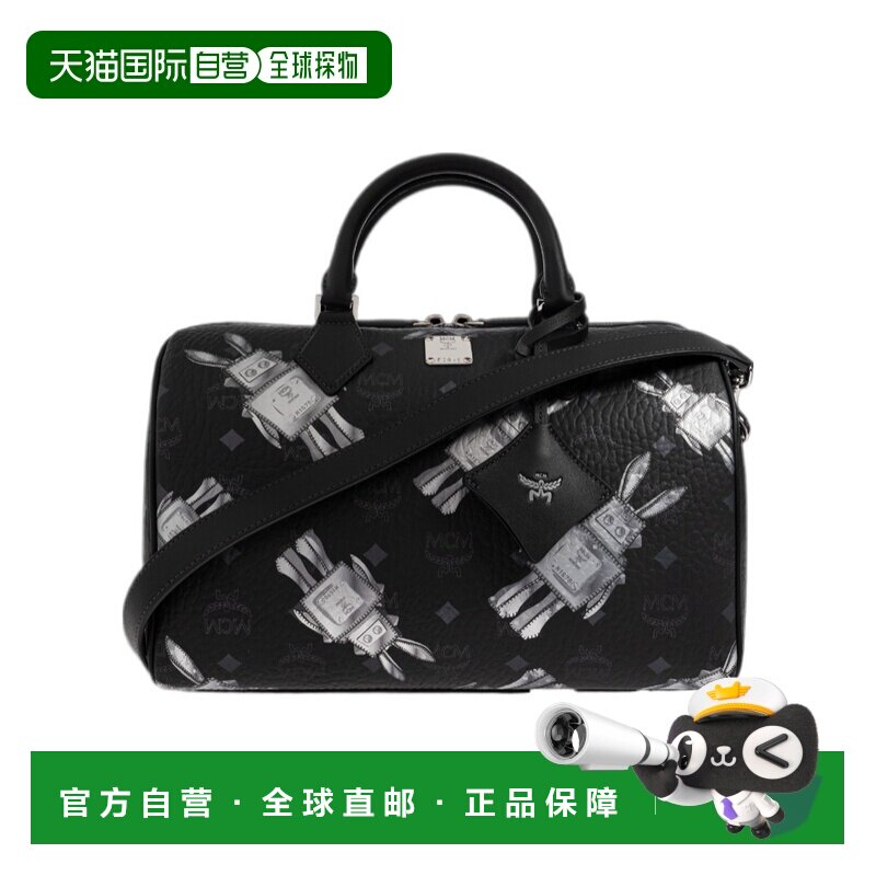 1h可退 香港直邮MCM 女士手提包 MWBGSEA05BK SS2026 黑色 顶部拉