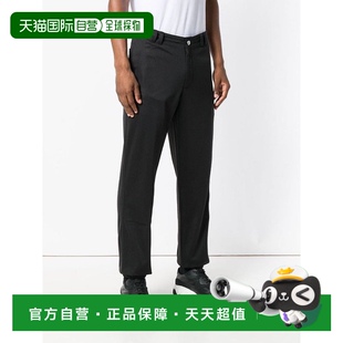 黑色直筒棉质单扣运动裤 香港直发GIVENCHY纪梵希男士 BM506J300B