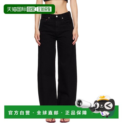 香港直邮AGOLDE 女士 黑色 Low Curve 牛仔裤 A197B1157(DkSatura