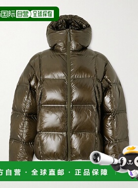 香港直邮Roa 男士 Cube 650 绗缝尼龙防撕裂连帽羽绒夹克 RBMW049