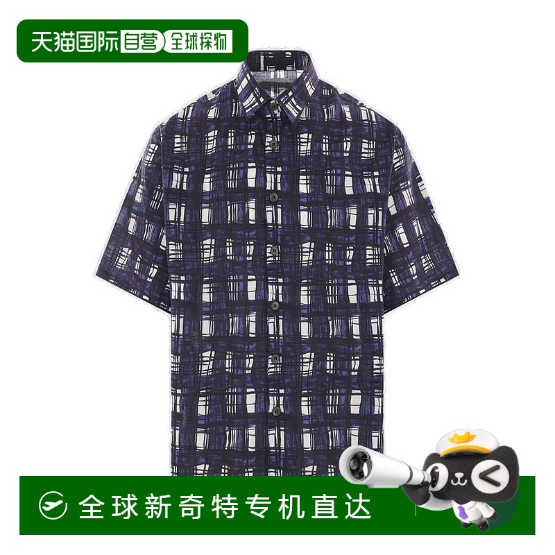 香港直邮Prada 普拉达 男士 图案印花短袖衬衫 UCS440SOOO16TJF00