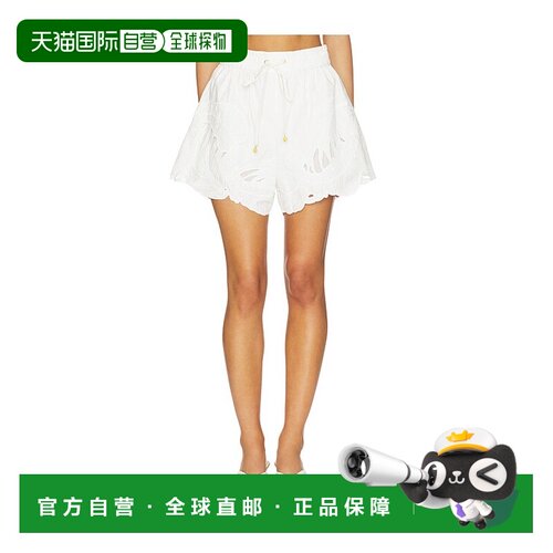 1h可退 香港直邮ZIMMERMANN 女士 Mahon 刺绣短裤 9049ASS263