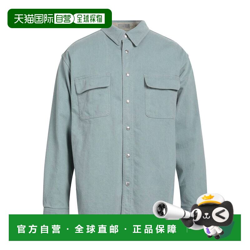 香港直邮DIOR 迪奥 男士 牛仔布衬衫 blue蓝色 舒适时尚