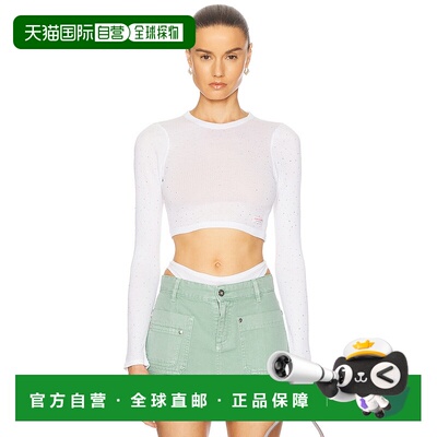 1h可退 香港直邮Alexander Wang 亚历山大 王 女士 Hotfix 水晶短