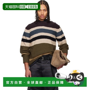 1h可退 香港直邮Sacai 男士 多色 Horizontal Stripe Knit Pullov