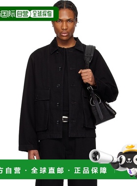 1h可退 香港直邮Lemaire 男士 黑色 Boxy 牛仔夹克 OW306LD1031