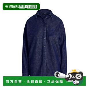 香港直邮Lauren Ralph Lauren 女士 牛仔布衬衫 blue蓝色 舒适时